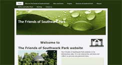 Desktop Screenshot of friendsofsouthwarkpark.co.uk
